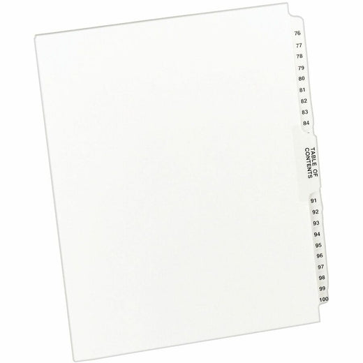 Avery® Premium Collated Legal Exhibit Dividers with Table of Contents Tab - Avery Style, 1 Set