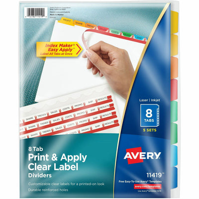 Avery Index Maker Index Divider, White, 1 Pack — view 1