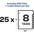 Avery Index Maker Index Divider, White, 1 Box, AVE11424