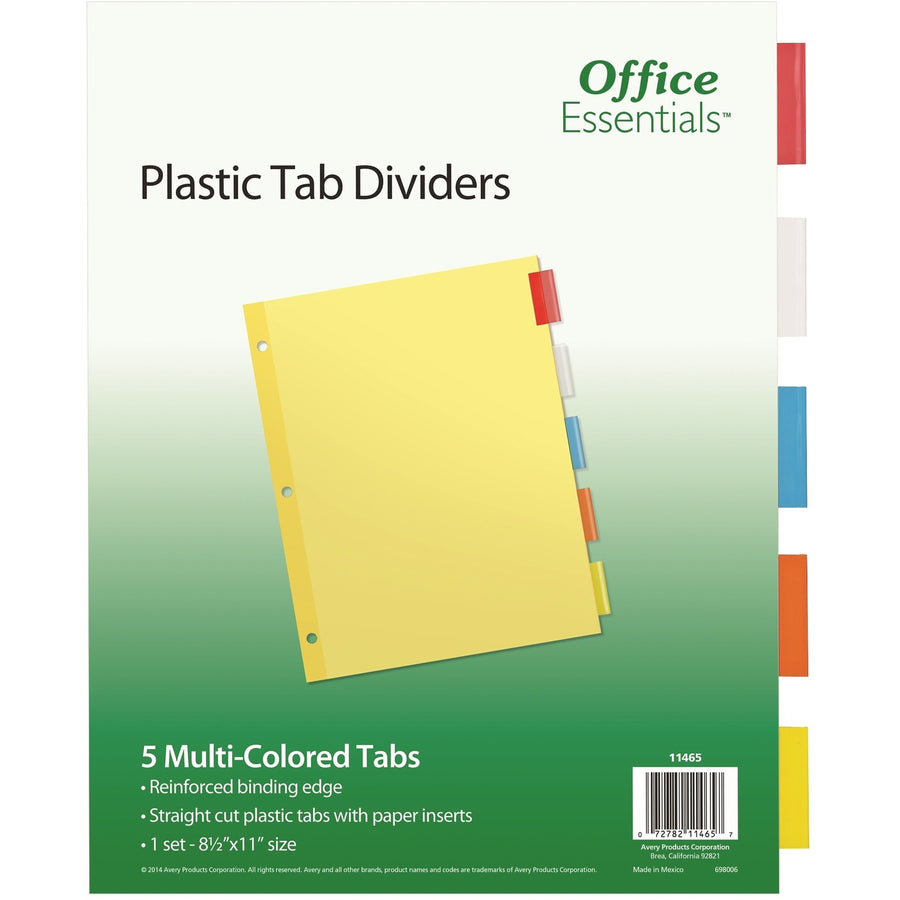Avery Office Essentials Insertable Dividers, Buff, 5 / Set — view 1