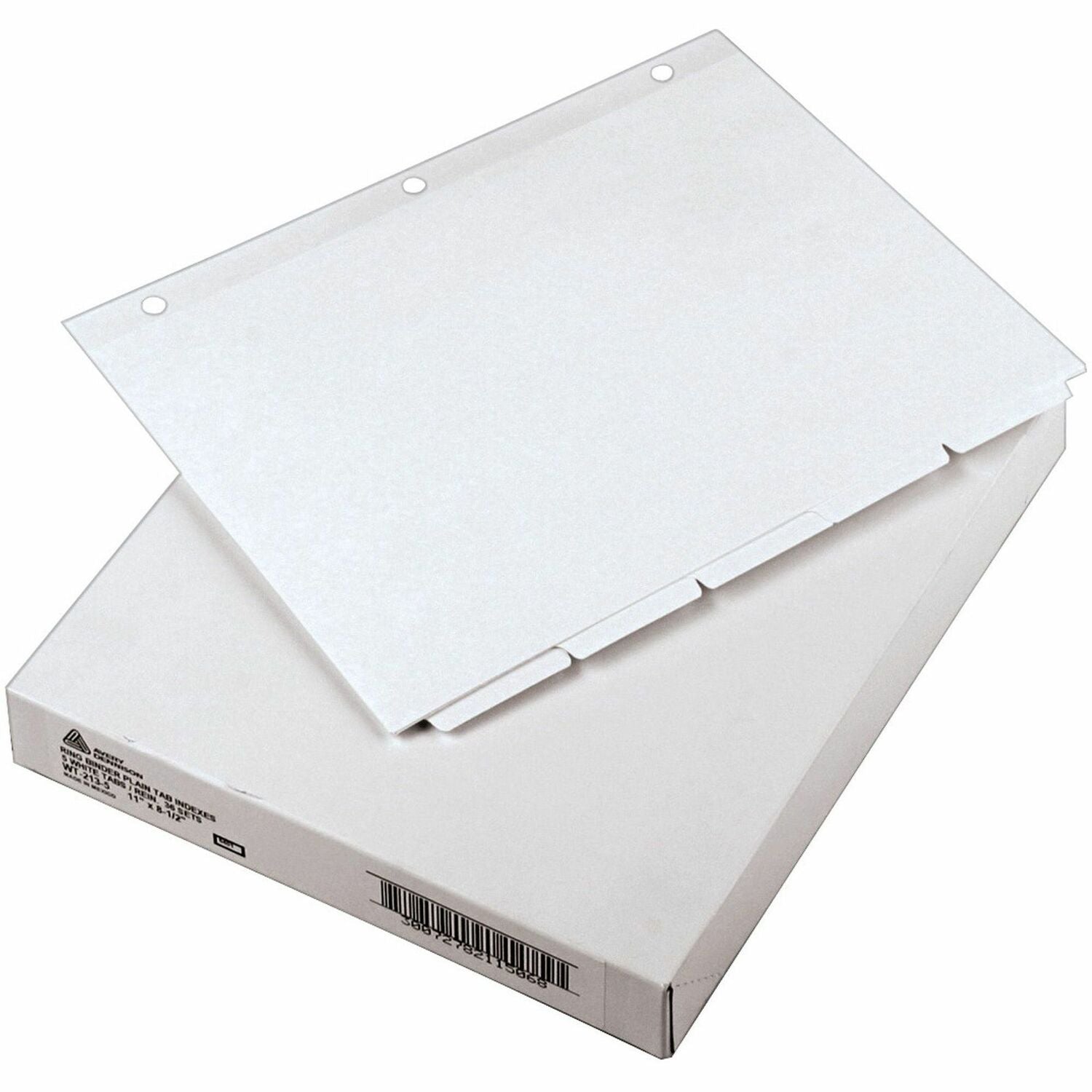 Avery® Plain Tab Write-On Dividers, 1 Box