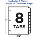 Avery Ready Index Customizable TOC Binder Dividers, Clear, 1 Set, AVE11817