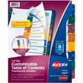 Avery Ready Index Customizable TOC Binder Dividers, Clear, 1 Set, AVE11817