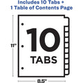 Avery Ready Index Customizable TOC Binder Dividers, Clear, 1 Set, AVE11818