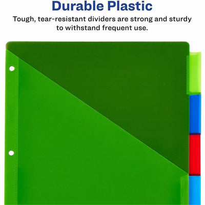 Avery Big Tab Insertable Plastic Dividers with Pocketsfor Laser and Inkjet Printers, Multicolor, 1 Set — view 1