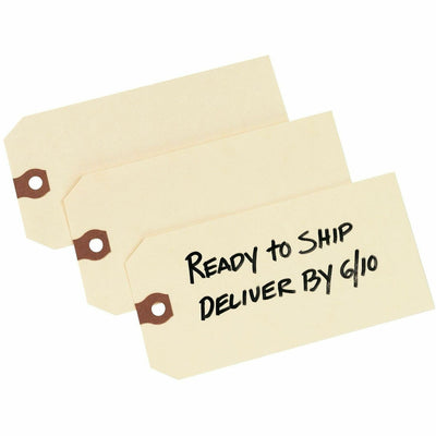 Avery Unstrung Shipping Tags, 11.5 pt. Stock, 5-1/4" x 2-5/8", 1,000 Manila Hang Tags, 1000 / Box, AVE12306