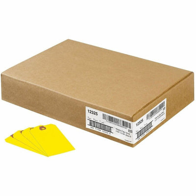 Avery Unstrung Shipping Tags, 11.5 pt. Stock, 4-3/4" x 2-3/8", 1,000 Yellow Hang Tags, 1000 / Box, AVE12325
