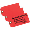 Avery Unstrung Shipping Tags, 11.5 pt. Stock, 4-3/4" x 2-3/8", 1,000 Red Hang Tags, 1000 / Box, AVE12345