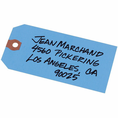 Avery Unstrung Shipping Tags, 11.5 pt. Stock, 4-3/4" x 2-3/8", 1,000 Blue Hang Tags, 1 Box — view 1