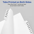 Avery Individual Bottom Tab Legal Dividers, White, 8.50" Width x 11" Length, 1 Pack, AVE12390