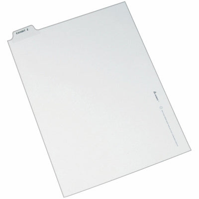 Avery Individual Bottom Tab Legal Dividers, White, 8.50" Width x 11" Length, 1 Pack, AVE12399