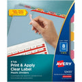 Avery Print & Apply Translucent Dividers, 1 Pack, AVE12433