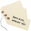 Avery Shipping Tags with Wire, 11.5 pt. Stock, 6-1/4" x 3-1/8", 1,000 Manila Hang Tags, 1000 / Box, AVE12608