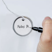 Avery® 1-1/4" Metal Rim Key Tags, Strung, White, 500 Tags (14313), 1 Box
