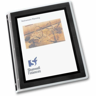 Avery Flexi-View Binder �", Round Rings, Black, 8 1/2" Width x 11" Length, 12EA/CT — view 1