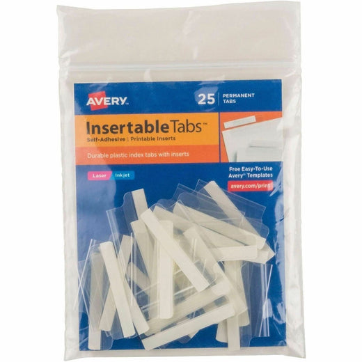 Avery® Index Tabs with Printable Inserts, 1 Pack