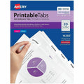 Avery Printable Repositionable Tabs, White, 80 / Pack, AVE16282