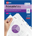 Avery Printable Repositionable Tabs, White, 80 / Pack, AVE16282