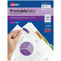Avery Printable Repositionable Tabs, Assorted, 80 / Pack, AVE16283