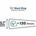 Avery Durable View 3 Ring Binder, White, 8 1/2" Width x 11" Length, AVE17002