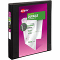 Avery Durable View 3 Ring Binder, Black, 8 1/2" Width x 11" Length, AVE17011