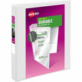 Avery Durable View 3 Ring Binder, White, 8 1/2" Width x 11" Length, AVE17012