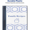 Avery Flexible View 3 Ring Binder, 1 Inch Round Rings, 1 Gray Binder (17676), 8 1/2" Width x 11" Length, AVE17676