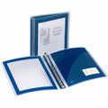 Avery Flexi-View 3 Ring Binder, Navy Blue, 8 1/2" Width x 11" Length, AVE17685