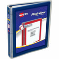 Avery Flexi-View 3 Ring Binder, Navy Blue, 8 1/2" Width x 11" Length, AVE17685