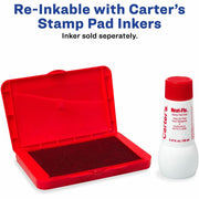 Carter's® Felt Red Stamp Pad, 2.75" x 4.27" (21071), 1 Each