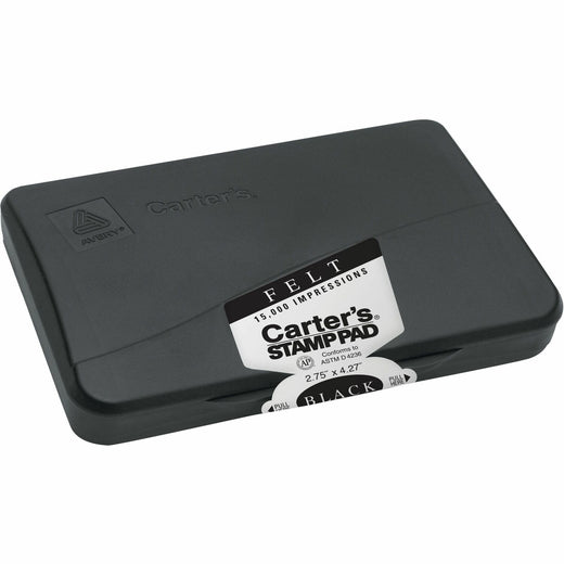 Carter's® Felt Black Stamp Pad, 2.75" x 4.27" (21081), 1 Each