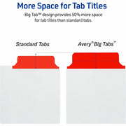 Avery® Big Tab Write & Erase 5-Tab Dividers (23076), 1 Set