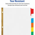 Avery Big Tab Write & Erase 8-Tab Dividers (23079), White, 1 Set, AVE23-079