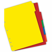 Avery® Plastic Tab Dividers w/ White Labels, 1 Set