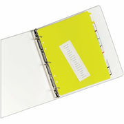 Avery® Plastic Tab Dividers w/ White Labels, 1 Set
