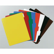Avery® Plastic Tab Dividers w/ White Labels, 1 Set