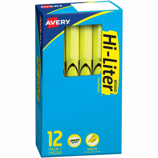 Avery® Pen-Style Fluorescent Highlighters, 1 Dozen