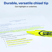Avery® Desk-Style, Fluorescent Yellow, 1 Count (24000), 1 Dozen
