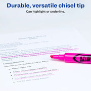 Avery® Desk-Style, Fluorescent Pink, 1 Count (24010), 1 Dozen