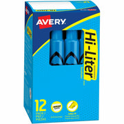 Avery® Desk-Style, Fluorescent Blue, 1 Count (24016), 1 Dozen