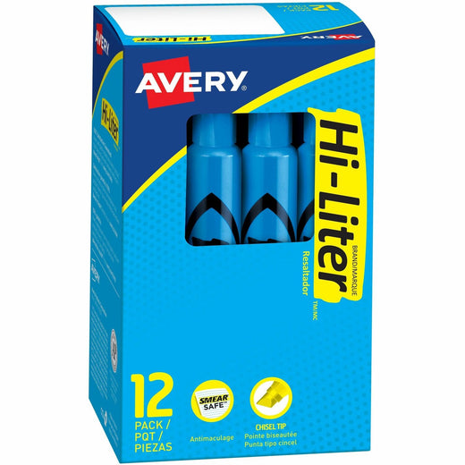 Avery® Desk-Style, Fluorescent Blue, 1 Count (24016), 1 Dozen