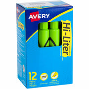 Avery® Desk-Style, Fluorescent Green, 1 Count (24020), 1 Dozen