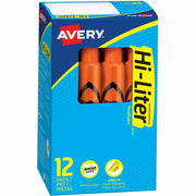 Avery® Desk-Style, Fluorescent Orange, 1 Count (24050), 1 Dozen