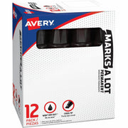 Avery® Marks A Lot Permanent Markers - Jumbo Desk-Style Size, 1 Dozen