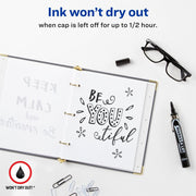 Avery® Marks A Lot Marks-A-Lot Desk-Style Permanent Markers, 1 Dozen