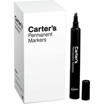 Avery Carter's Large Desk-Style Permanent Markers, 1 Dozen, AVE27178