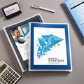 Avery Flexi-View Letter Pocket Folder, Navy Blue, 8 1/2" Width x 11" Length, AVE47696