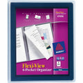 Avery Flexi-View Letter Pocket Folder, Navy Blue, 8 1/2" Width x 11" Length, AVE47696