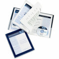 Avery Flexi-View Letter Pocket Folder, Navy Blue, 8 1/2" Width x 11" Length, AVE47696