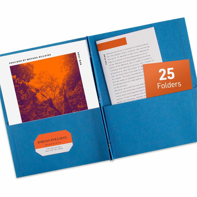 Avery Letter Report Cover, Light Blue, 8 1/2" Width x 11" Length, 25 / Box — view 1